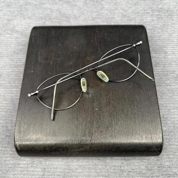 Celebrity by Altair Y2k Eyewear SBlue Oval Metal Glasses Frames Italy 48-20-135 - Picture 9 of 11